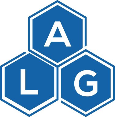 Beyaz arkaplanda ALG harfi logo tasarımı. ALG yaratıcı harflerin baş harfleri logo kavramı. ALG harf tasarımı.