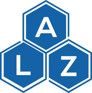 Beyaz arka planda ALZ harfi logo tasarımı. ALZ yaratıcı harflerin baş harfleri logo kavramı. ALZ harf tasarımı.