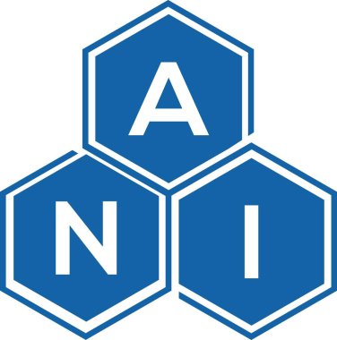 Beyaz arka planda ANI harf logosu tasarımı. ANI yaratıcı harflerin baş harfleri logo kavramı. ANI harf tasarımı.