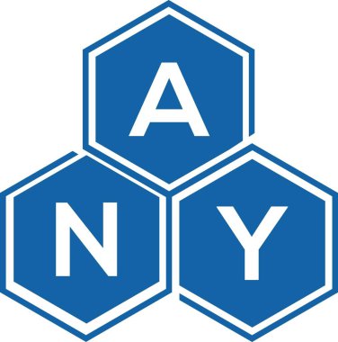 Beyaz arka planda herhangi bir harf logosu tasarımı. Herhangi bir yaratıcı harfin baş harfleri logo konsepti. Herhangi bir harf tasarımı.