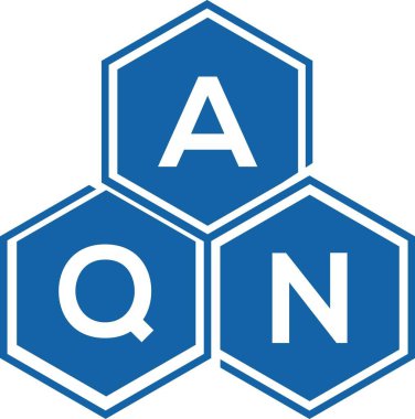Beyaz arka planda AQN harf logosu tasarımı. AQN yaratıcı harflerin baş harfleri logo kavramı. AQN harf tasarımı.