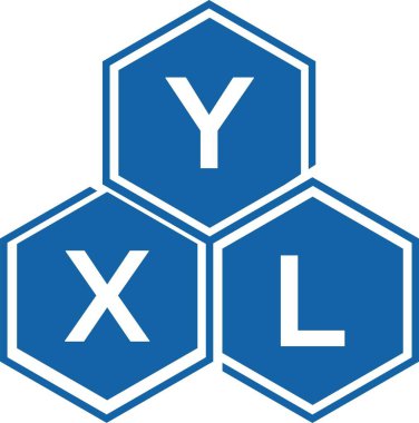 Beyaz arkaplanda YXL harf logosu tasarımı. YXL yaratıcı harflerin baş harfleri logo kavramı. YXL harf tasarımı.