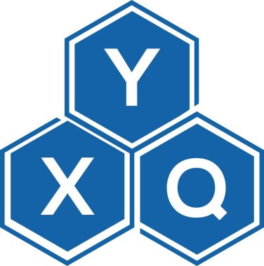 Beyaz arkaplanda YXQ harfi logo tasarımı. YXQ yaratıcı harflerin baş harfleri logo kavramı. YXQ harf tasarımı.