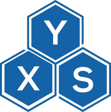 Beyaz arkaplanda YXS harf logosu tasarımı. YXS yaratıcı harf logosu konsepti. YXS harf tasarımı.
