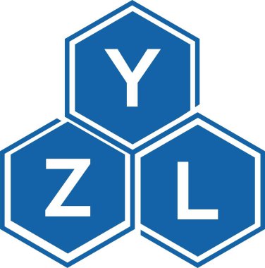 Beyaz arkaplanda YZL harf logosu tasarımı. YZL yaratıcı harflerin baş harfleri logo kavramı. YZL harf tasarımı.