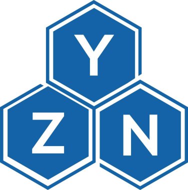 Beyaz arkaplanda LZYZN harf logosu tasarımı. YZN yaratıcı harflerin baş harfleri logo kavramı. YZN harf tasarımı.