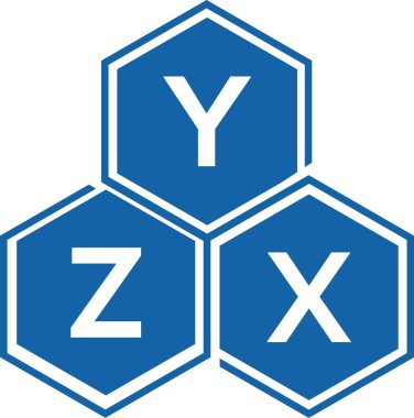 Beyaz arkaplanda YZX harfli logo tasarımı. YZX yaratıcı harflerin baş harfleri logo kavramı. YZX harf tasarımı.