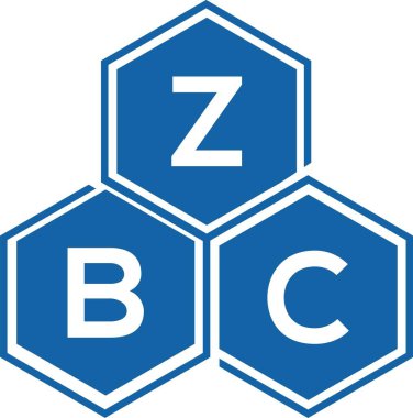 Beyaz arka planda ZBC harf logosu tasarımı. ZBC yaratıcı harflerin baş harfleri logo kavramı. ZBC harf tasarımı.
