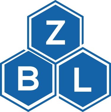Beyaz arkaplanda ZBL harf logosu tasarımı. ZBL yaratıcı harf logosu konsepti. ZBL harf tasarımı.