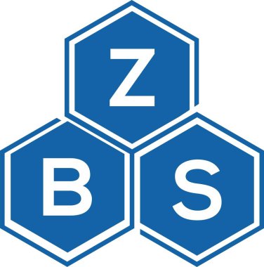 Beyaz arka planda ZBS harfli logo tasarımı. ZBS yaratıcı harflerin baş harfleri logo kavramı. ZBS harf tasarımı.