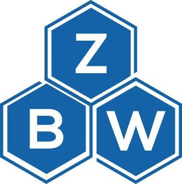 Beyaz arkaplanda ZBW harf logosu tasarımı. ZBW yaratıcı harflerin baş harfleri logo kavramı. ZBW harf tasarımı.
