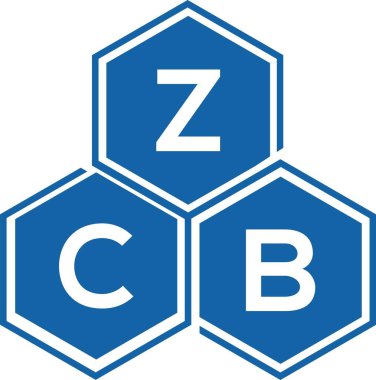 Beyaz arkaplanda ZCB harfi logo tasarımı. ZCB yaratıcı harflerin baş harfleri logo kavramı. ZCB harf tasarımı.
