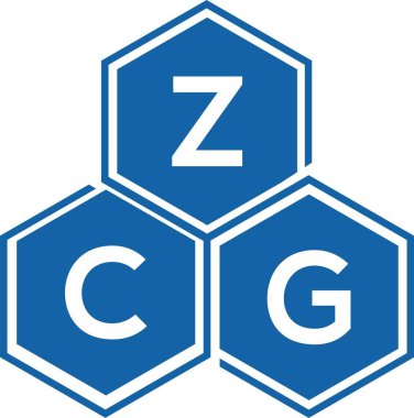 Beyaz arkaplanda ZCG harf logosu tasarımı. ZCG yaratıcı harflerin baş harfleri logo kavramı. ZCG harf tasarımı.