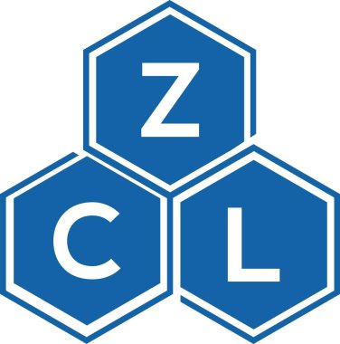 Beyaz arkaplanda ZCL harf logosu tasarımı. ZCL yaratıcı harflerin baş harfleri logo kavramı. ZCL harf tasarımı.