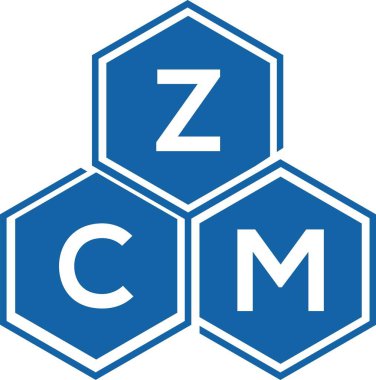 Beyaz arkaplanda ZCM harf logosu tasarımı. ZCM yaratıcı harflerin baş harfleri logo kavramı. ZCM harf tasarımı.
