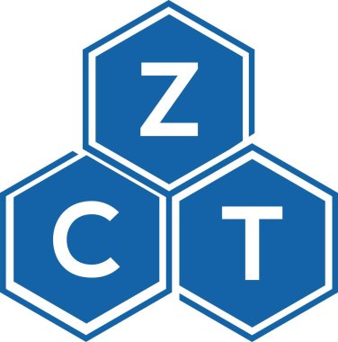 Beyaz arka planda ZCT harfi logo tasarımı. ZCT yaratıcı harflerin baş harfleri logo kavramı. ZCT harf tasarımı.