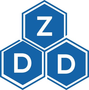 Beyaz arkaplanda ZDD harfi logo tasarımı. ZDD yaratıcı harflerin baş harfleri logo kavramı. ZDD harf tasarımı.