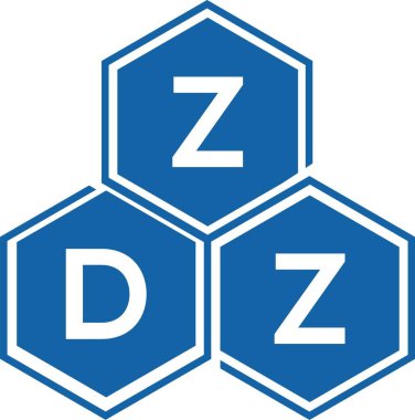 Beyaz arkaplanda ZDZ harf logosu tasarımı. ZDZ yaratıcı harf logosu konsepti. ZDZ harf tasarımı.