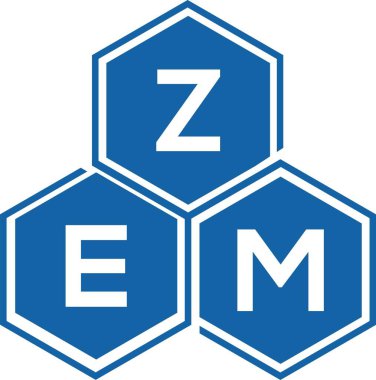 Beyaz arkaplanda ZEM harf logosu tasarımı. ZEM yaratıcı harflerin baş harfleri logo kavramı. ZEM harf tasarımı.