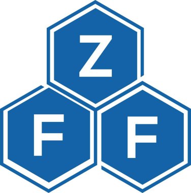 Beyaz arkaplanda ZFF harf logosu tasarımı. ZFF yaratıcı harflerin baş harfleri logo kavramı. ZFF harf tasarımı.