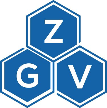 Beyaz arkaplanda ZGV harf logosu tasarımı. ZGV yaratıcı harflerin baş harfleri logo kavramı. ZGV harf tasarımı.