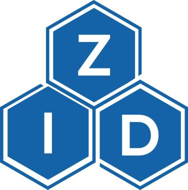 Beyaz arkaplanda ZID harfi logo tasarımı. ZID yaratıcı harf logosu konsepti. ZID harf tasarımı.