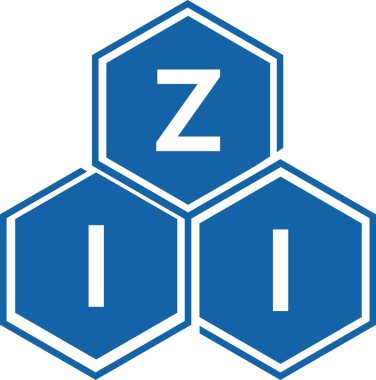 Beyaz arka planda ZII harfli logo tasarımı. Yaratıcı baş harfler logo konsepti. ZII harf tasarımı.