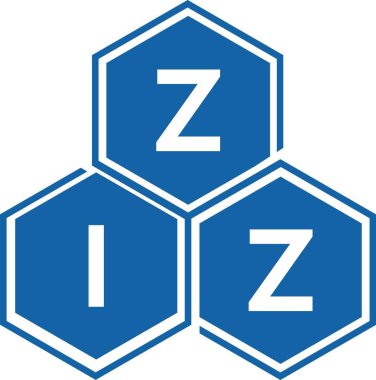 Beyaz arkaplanda ZinZ harf logosu tasarımı. ZinZ yaratıcı harflerin baş harfleri logo kavramı. ZIZ harf tasarımı.