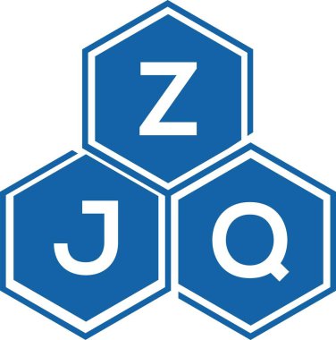 Beyaz arka planda ZJQ harfi logo tasarımı. ZJQ yaratıcı harflerin baş harfleri logo kavramı. ZJQ harf tasarımı.