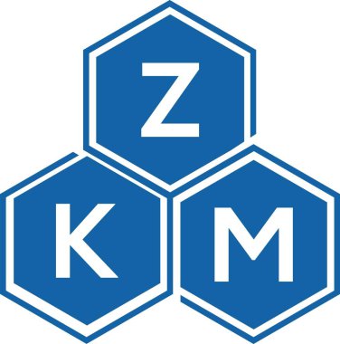 Beyaz arkaplanda ZKM harf logosu tasarımı. ZKM yaratıcı harf logosu konsepti. ZKM harf tasarımı.