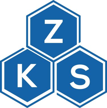 Beyaz arkaplanda ZKS harfi logo tasarımı. ZKS yaratıcı harf logosu konsepti. ZKS harf tasarımı.