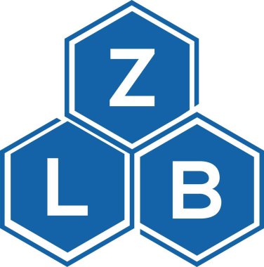 Beyaz arka planda ZLB harfi logo tasarımı. ZLB yaratıcı harflerin baş harfleri logo kavramı. ZLB harf tasarımı.