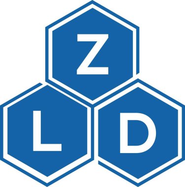 Beyaz arkaplanda ZLD harfi logo tasarımı. ZLD yaratıcı harflerin baş harfleri logo kavramı. ZLD harf tasarımı.