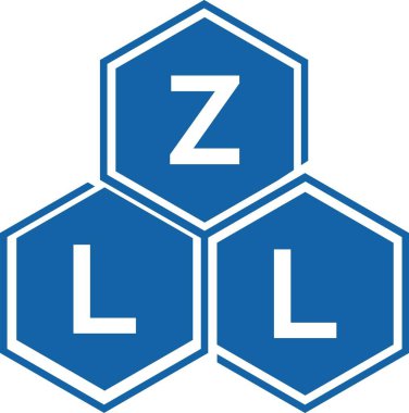 Beyaz arkaplanda ZLL harfli logo tasarımı. Zll yaratıcı harfler logosu konsepti. ZLL harf tasarımı.