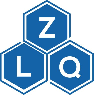 Beyaz arka planda ZLQ harfi logo tasarımı. ZLQ yaratıcı harf logosu konsepti. ZLQ harf tasarımı.