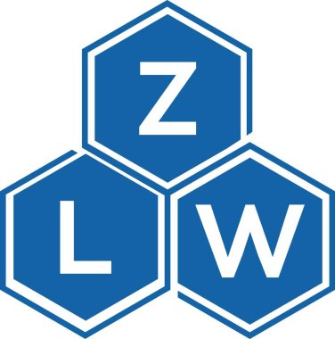 Beyaz arkaplanda ZLW harf logosu tasarımı. ZLW yaratıcı harflerin baş harfleri logo kavramı. ZLW harf tasarımı.