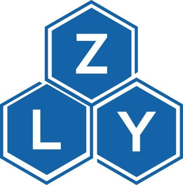 Beyaz arkaplanda ZLY harfi logo tasarımı. ZLY yaratıcı harflerin baş harfleri logo kavramı. ZLY harf tasarımı.