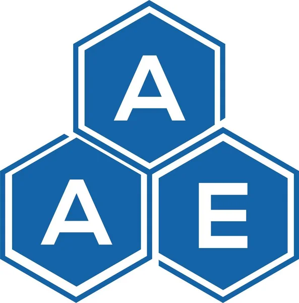 Aae Letter Logo Design White Background Aae Creative Initials Letter — Vector de stock