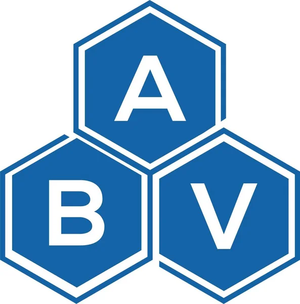 Abv Letter Logo Design Auf Weißem Hintergrund Abv Kreative Initialen — Stockvektor