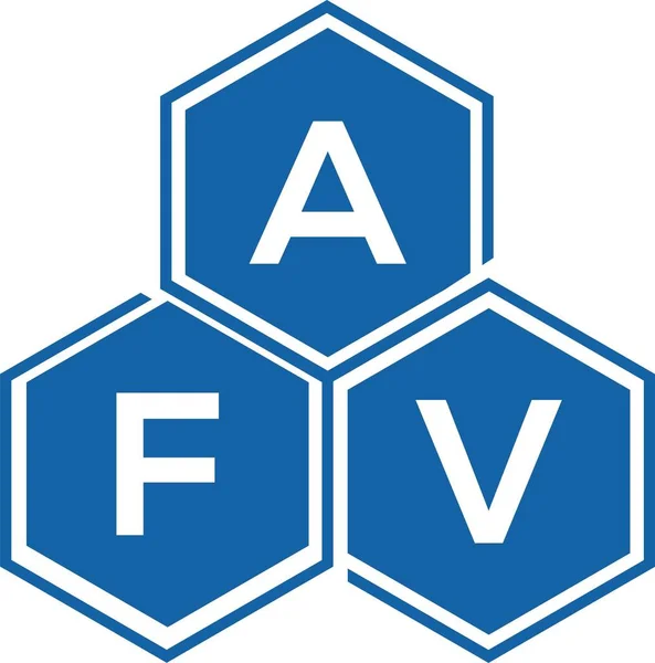 Afv Letter Logo Design Auf Weißem Hintergrund Afv Kreative Initialen — Stockvektor