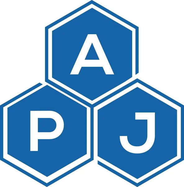 Apj字母标识的白色背景设计 Apj创意首字母首字母标识概念 Apj字母设计 — 图库矢量图片