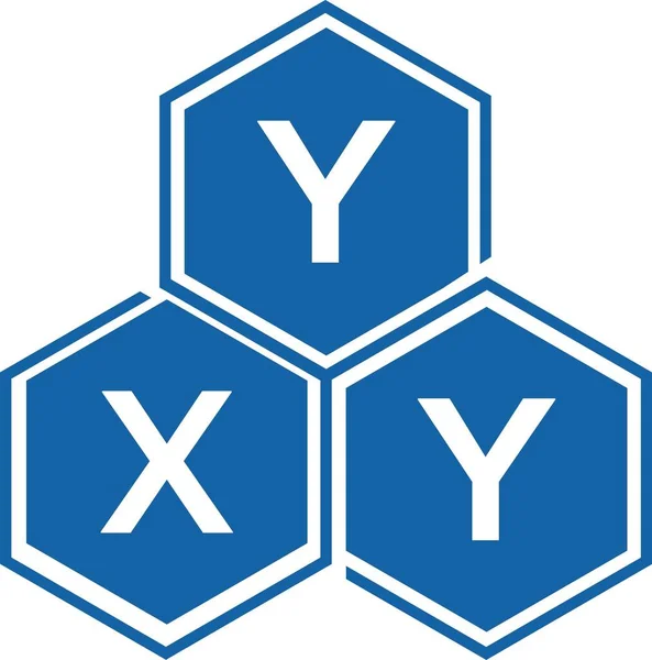 Yxy Lettre Logo Design Sur Fond Blanc Yxy Initiales Créatives — Image vectorielle