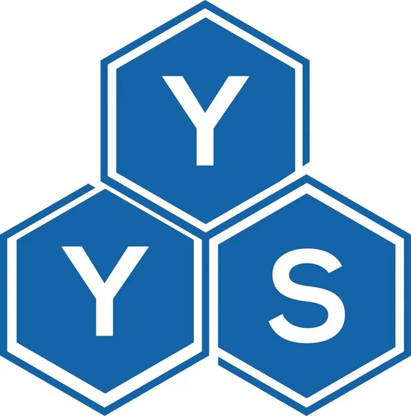 Projekt Logo Litery Yys Białym Tle Yys Twórcze Inicjały Koncepcja — Wektor stockowy