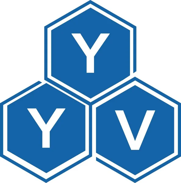 Yyv字母标识的白底设计 Yyv创意首字母首字母标识概念 Yyv字母设计 — 图库矢量图片
