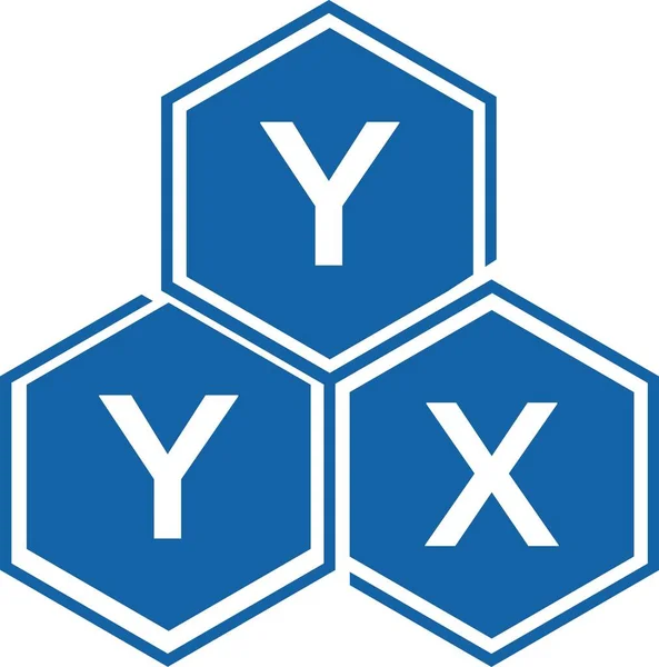 Yyx Lettre Logo Design Sur Fond Blanc Yyx Initiales Créatives — Image vectorielle