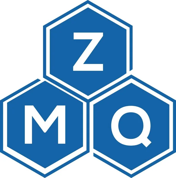 Zmq字母标识的白色背景设计 Zmq创意首字母首字母标识概念 Zmq字母设计 — 图库矢量图片