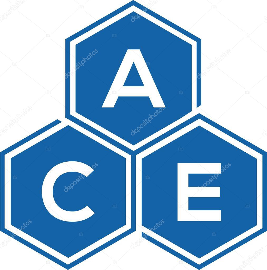 ACE letter logo design on white background. ACE creative initials letter logo concept. ACE letter design.