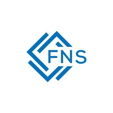 Beyaz arka planda FNS harf logosu tasarımı. FNS yaratıcı daire harfi logosu konsepti. FNS harf tasarımı.