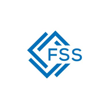Beyaz arka planda FSS harf logosu tasarımı. FSS yaratıcı daire harfi logosu. FSS harf tasarımı.