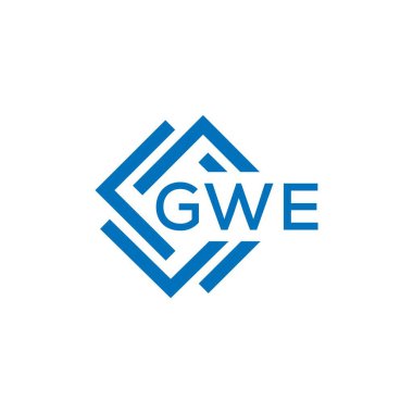 Beyaz arka planda CWE harf logosu tasarımı. CWE yaratıcı daire harfi logosu konsepti. CWE harf tasarımı.